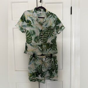 Tabitha Webb tropical pajama set